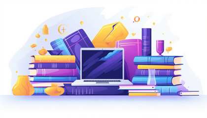 Modern flat design web banner