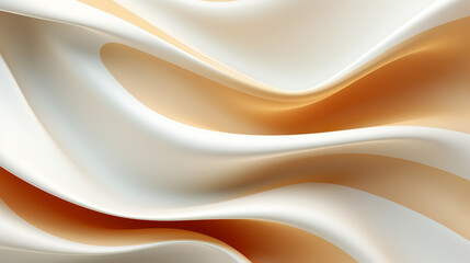 Canvas Print - Business background with dynamic orange and white waves with copy space. Background concept. AI generated.