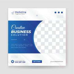 Wall Mural - Corporate and business promotion social media web banner design square template