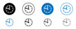 Lunchtime vector illustration set. Lunch break vector icon. Noon time clock vector sign in black and blue color.