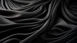 A captivating image of an abstract design, featuring a black fabric with intricate folds that evoke a sense of mystery and sophistication
