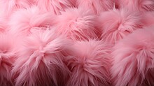 A Whimsical Cluster Of Fuzzy, Rose-hued Creatures Prance Through A Dreamy Wonderland, Their Fluffy Fur Dancing In The Wind And Evoking Feelings Of Joy And Playfulness