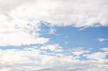 Wall Mural - blue sky is covered by white clouds