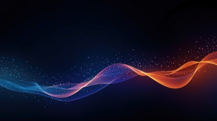 Wall Mural - Modern Technology Particle Abstract Background