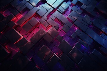 Wall Mural - bright multicolored abstract background in the style of computer games of the 2000s. Y2k style. ai generated