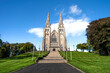 The façade of the St Patrick's Cathedral, seat of the Catholic Archbishop of Armagh, Primate of All Ireland, in Armagh, Northern Ireland