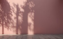 empty pink  wall,light minimalist geometric background image