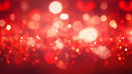 Wall Mural - red and yellow glitter bokeh background