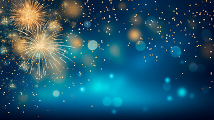 Wall Mural - happy new year 2 0 2 2 background. fireworks with numbers 2 0 2 3