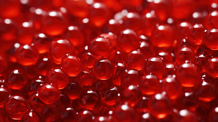 Wall Mural - Red caviar close up as a background. Top view.