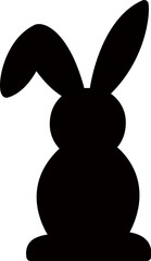 Sticker - Cute bunny silhouette