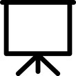 Projector screen Outline Icon