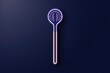 A tennis racquet on a dark blue background. Suitable for sports and fitness-related designs