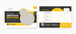 Corporate business postcard design template. minimal modern print-ready postcard design, 
