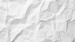 Crumpled paper texture, white crumpled background or wallpaper, empty paper, blank sheet
