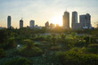 Benjakitti Forest Park , landmark public park of central Bangkok in Bangkok, Thailand.