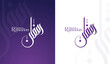 ramadan mubarak typography and Calligraphy arabic Vector Islamic Background