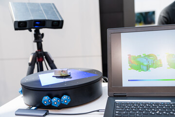 Leinwandbilder - 3D scanner for reverse engineering