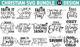 Fototapeta  - Christian SVG Bundle, Scripture Bundle, Bible Verse Bundle, Religious SVG, Jesus, God, Faith svg