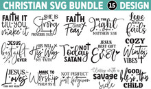 Christian SVG Bundle, Scripture Bundle, Bible Verse Bundle, Religious SVG, Jesus, God, Faith Svg