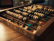 A Traditional Abacus With Digital Numbers Representing The Blend Of Traditional And Modern Finance