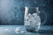 jug water glass filled with ice