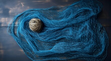 A Picture Of A Fishing Net And A Ball Of Rope Beside It, Background Resource, AI-generated Picture, Hobbies And Leisure-related