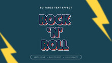 Green Red And Yellow Rock N Roll 3d Editable Text Effect - Font Style