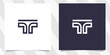 letter tt logo design vector
