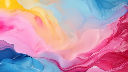 Leinwandbilder - Generative AI : Abstract watercolor marble paint background.
