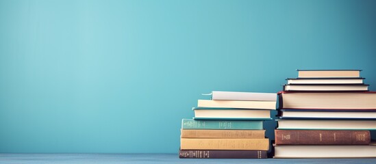 International world education day, stack of books on the table.