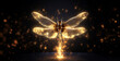 © Yasir - photorealistic dragonfly made of golden light