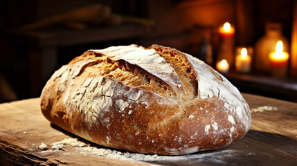 loaf of bread HD 8K wallpaper Stock Photographic Image 