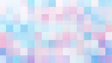 A Soft Pink And Blue Pastel-colored Checkered Square Mosaic Tiles Wall Texture Background, Designed In A Seamless Pattern.