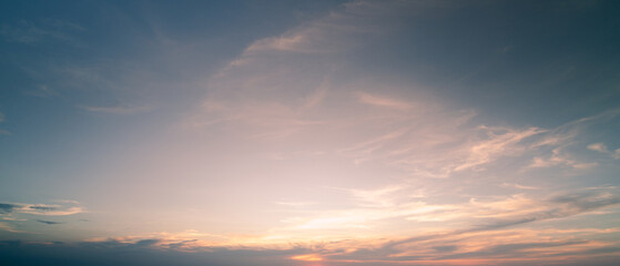 Wall Mural - sunset sky with clouds background