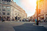 Fototapeta Fototapeta Londyn - Busy Street View at London City, U.K.
