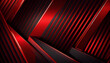 abstract background with lines, Black red abstract modern background Dark. Geometric shape. 3d effect. Diagonal lines, stripes. Gradient. Light, glow. Metallic sheen, Ai generated image