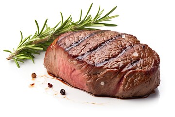 Fillet steak isolated on white background