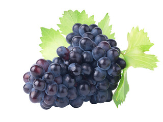 Wall Mural - Bunch of grapes isolated on white