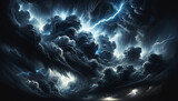Fototapeta Niebo - Thunderstorm 