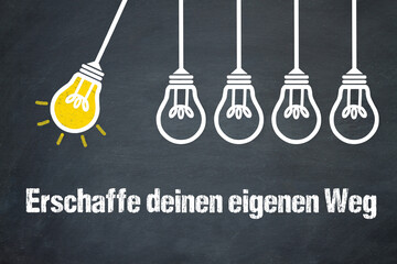 Poster - Erschaffe deinen eigenen Weg	