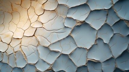 Canvas Print - A close up of a cracked wall with some light shining through, AI