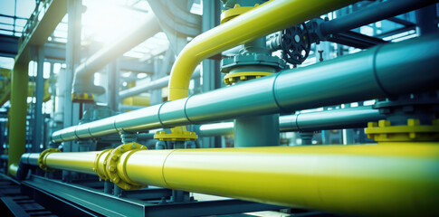 pipes carrying natural gas
