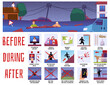© sabelskaya - Flood emergency infographic with action rules to save lives, vector illustration.