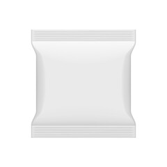 Wall Mural - White Square Polyethylene Bag For Food Or Other