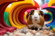 © ADDICTIVE STOCK - Colorful playground for a cute guinea pig