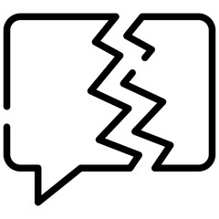 Canvas Print - Failed Chat Icon