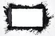 © VIRTUALISTIK - empty rectangular frame with black ink borders