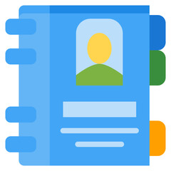 Sticker - Phone Book Icon