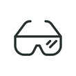 © Altop Media - Cycling glasses isolated icon, bicycle sunglasses vector icon with editable stroke